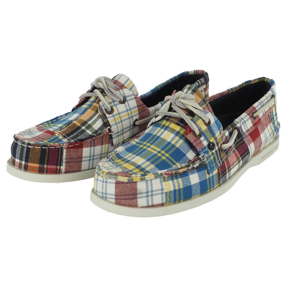 Sperry AO 2-Eye Madras Plaid Boat Shoe